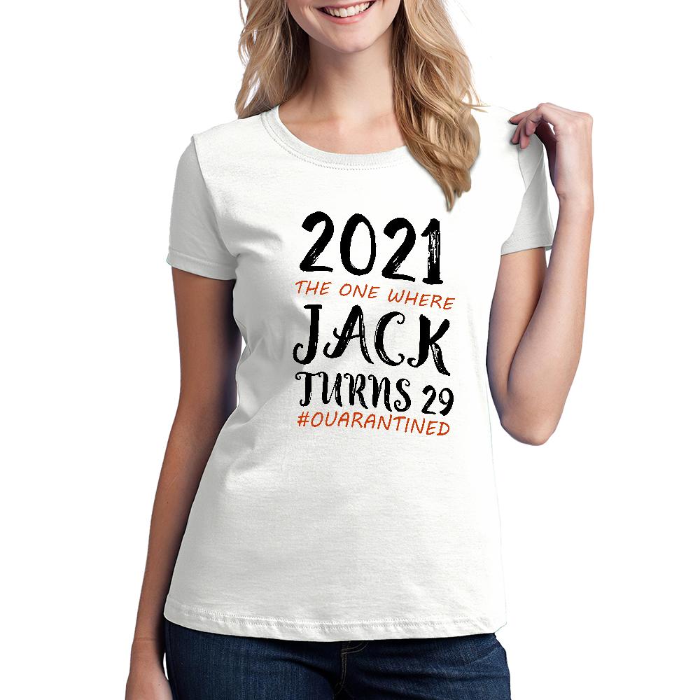 Custom Text Tshirt With Age & Name Birthday Gift Women's Tshirt