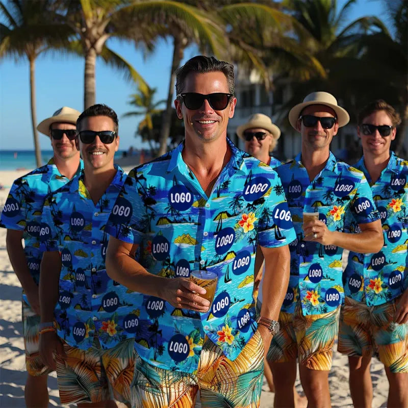 Custom Hawaiian Shirts Mountains Personalized Father's Day Shirt Gift for Dad
