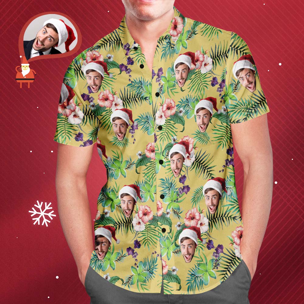 Christmas Gift Custom Hawaiian Shirts Beer and Cheers Personalized Aloha Beach Shirt For Men