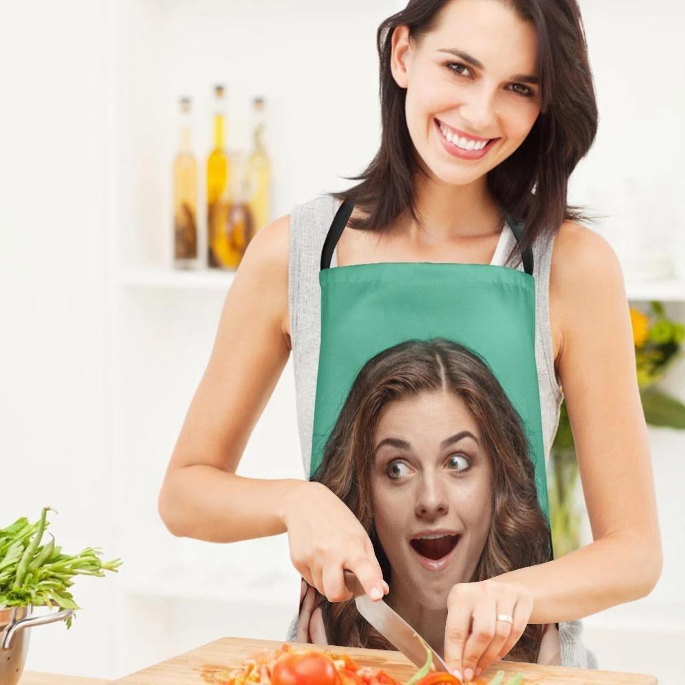 Personalized Kitchen Cooking Apron With Your Photo