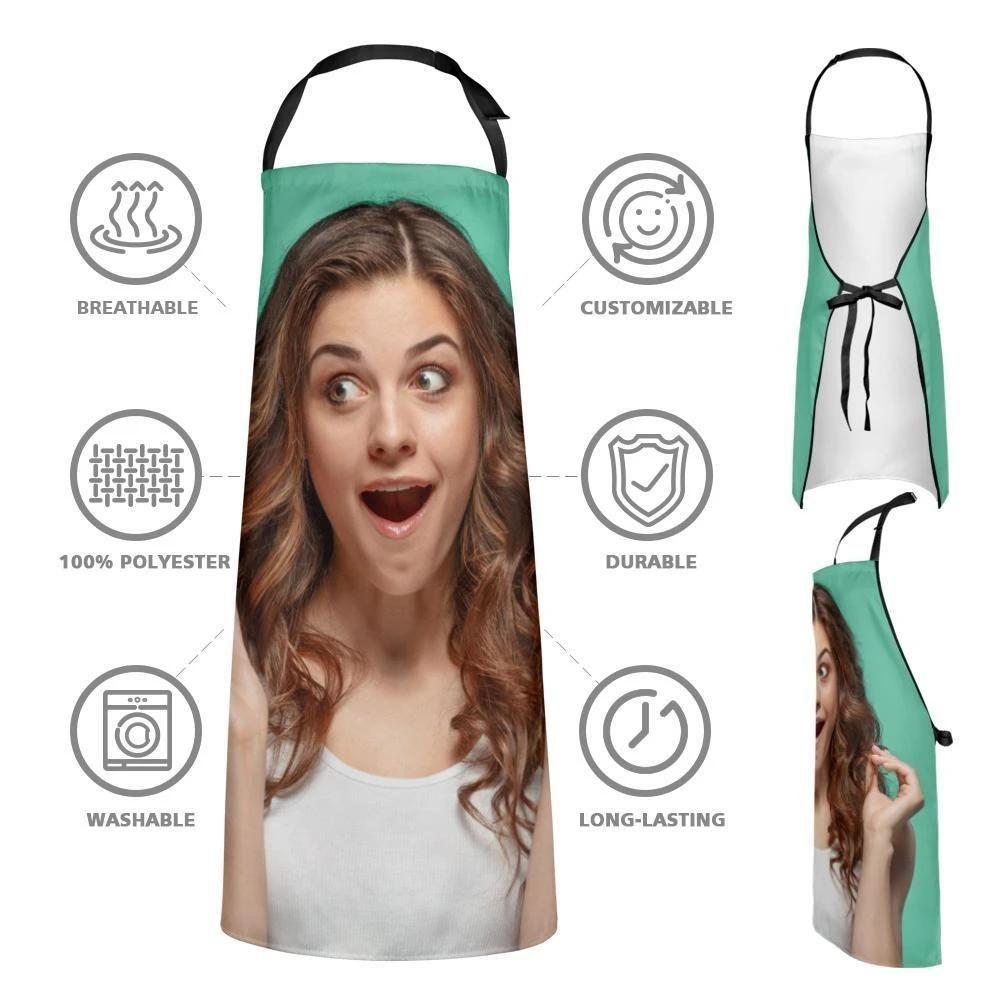 Personalized Kitchen Cooking Apron With Your Photo