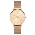 Mesh Bracelet Watch in Stainless Steel Rose Gold - Men's