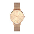 Mesh Bracelet Watch in Stainless Steel Rose Gold - Women's