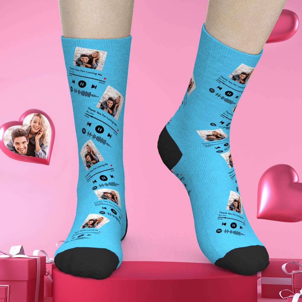 Custom Scannable Spotify Code Socks Three-dimensional Music Creative Gifts