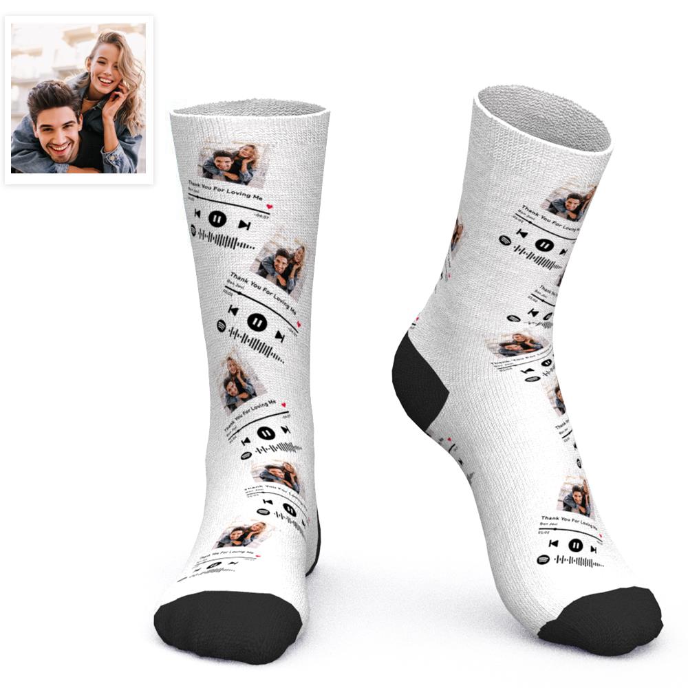 Custom Scannable Spotify Code Socks Three-dimensional Music Creative Gifts