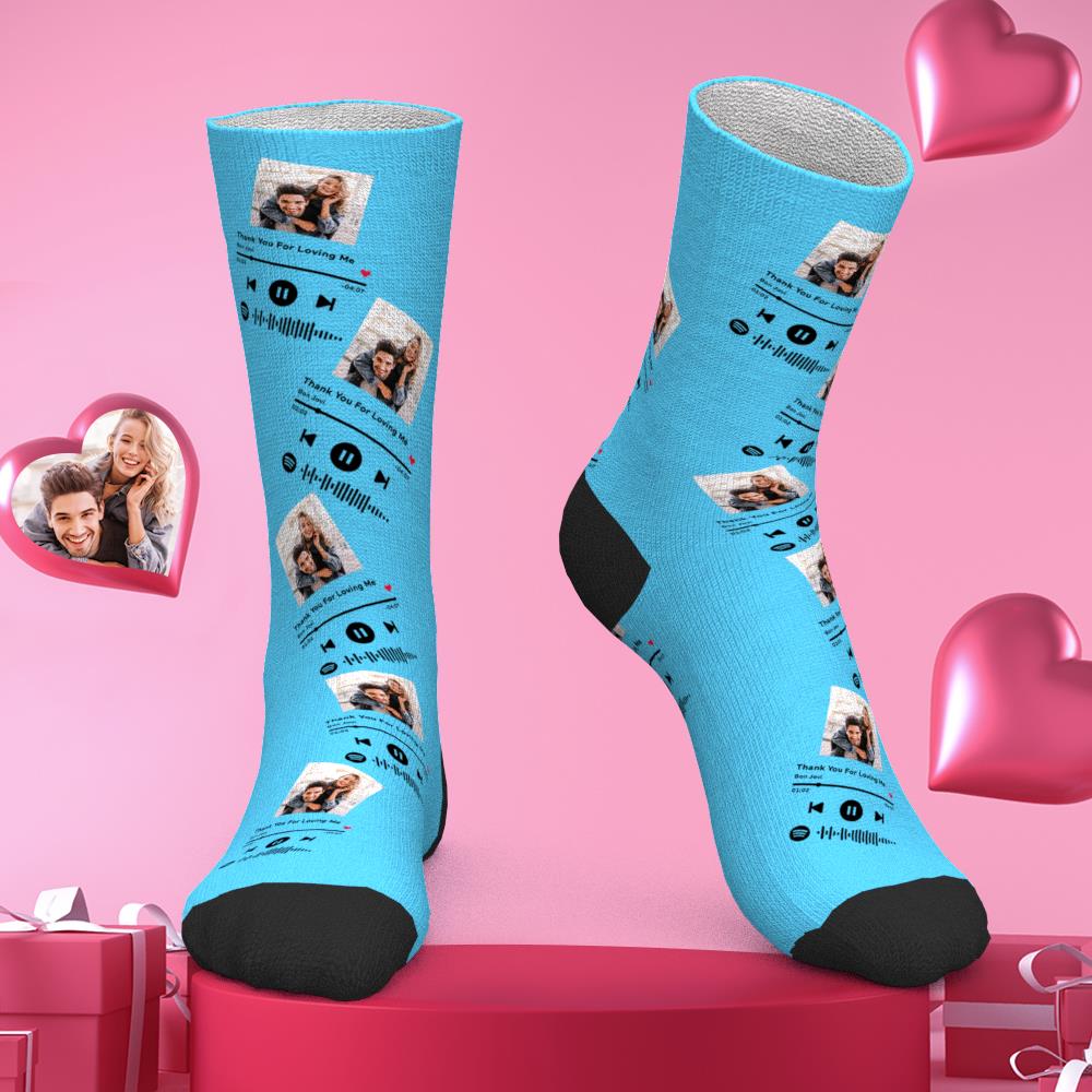 Custom Scannable Spotify Code Socks Three-dimensional Music Creative Gifts