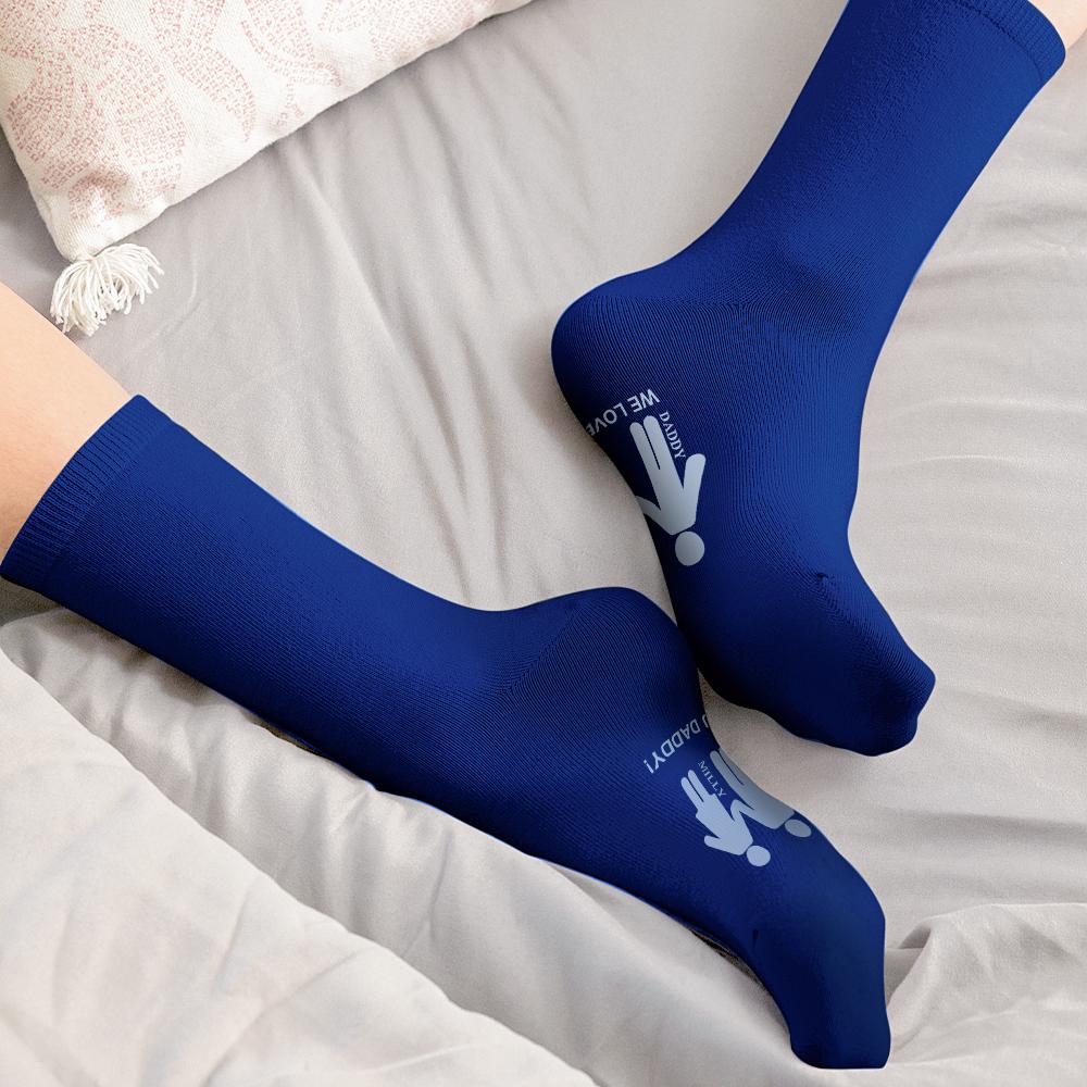 Daddy And Me Personalized Gift Socks Father's Day Gift