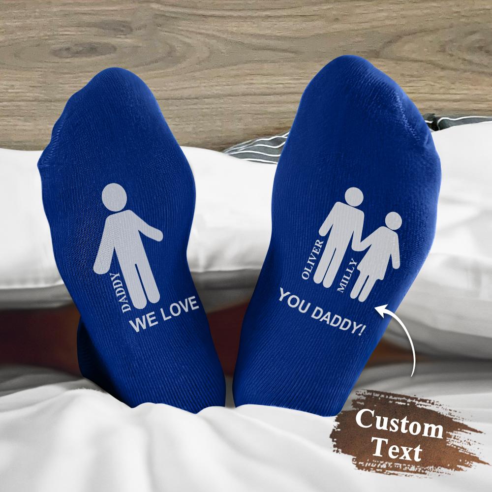 Daddy And Me Personalized Gift Socks Father's Day Gift