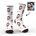 Couple Custom Swan And Face On Socks Perfect Gifts