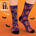 Face Socks With Your Funny Face Custom Face Little Devil Halloween Gifts