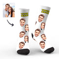 Custom Socks Face Socks Photo Socks with Your Text 3D Preview Colorful Socks Valentine's Day Gift