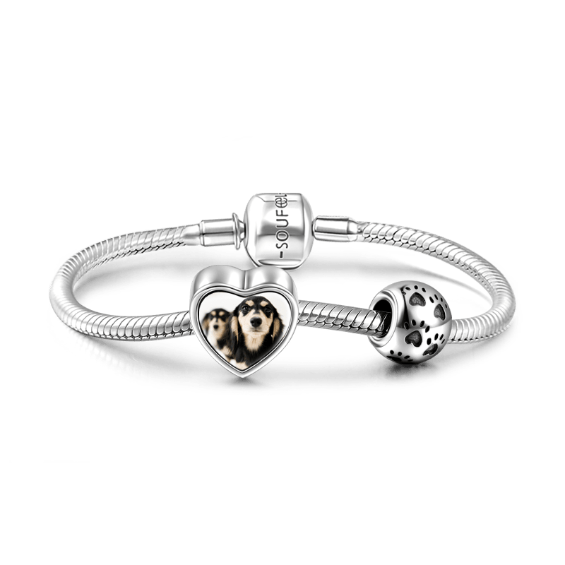 Personalize Your Charm Paw Print Bracelet Included