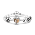 Personalize Your Charm Paw Print And Hearts Bracelet Included