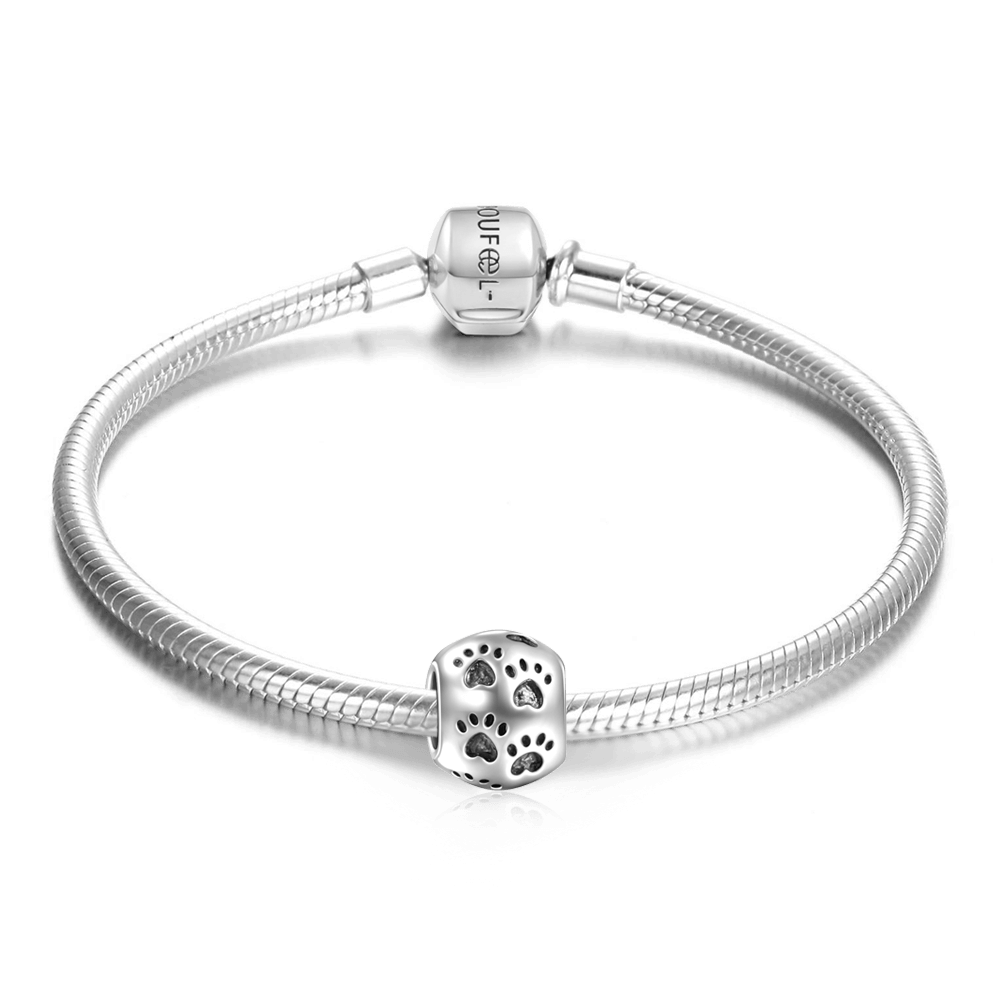 Paw Print Bracelet 925 Sterling Silver