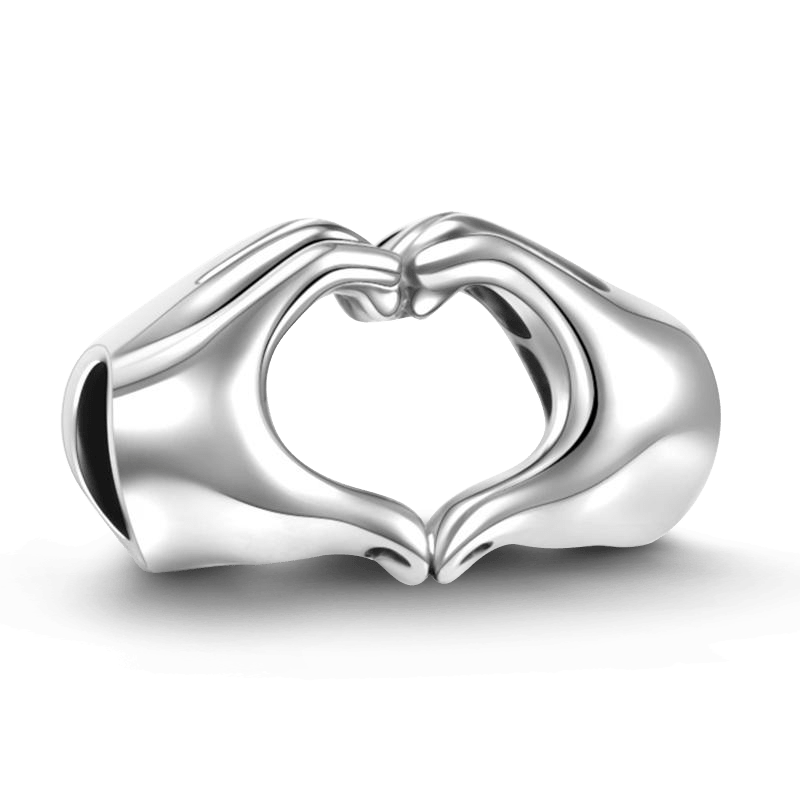 Fingers With Hearts Bracelet 925 Sterling Silver