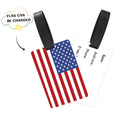 Custom USA Flag Luggage Tag