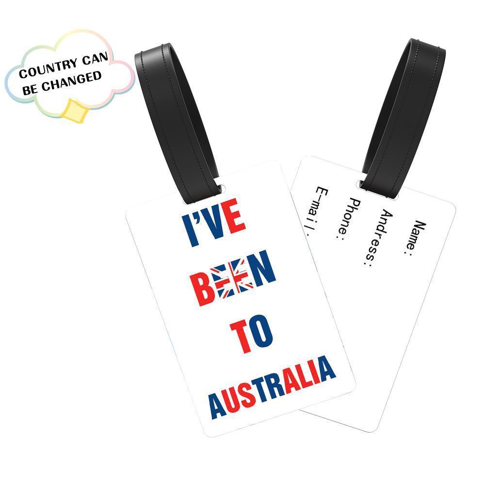 Custom USA Luggage Tag - I've Been To USA