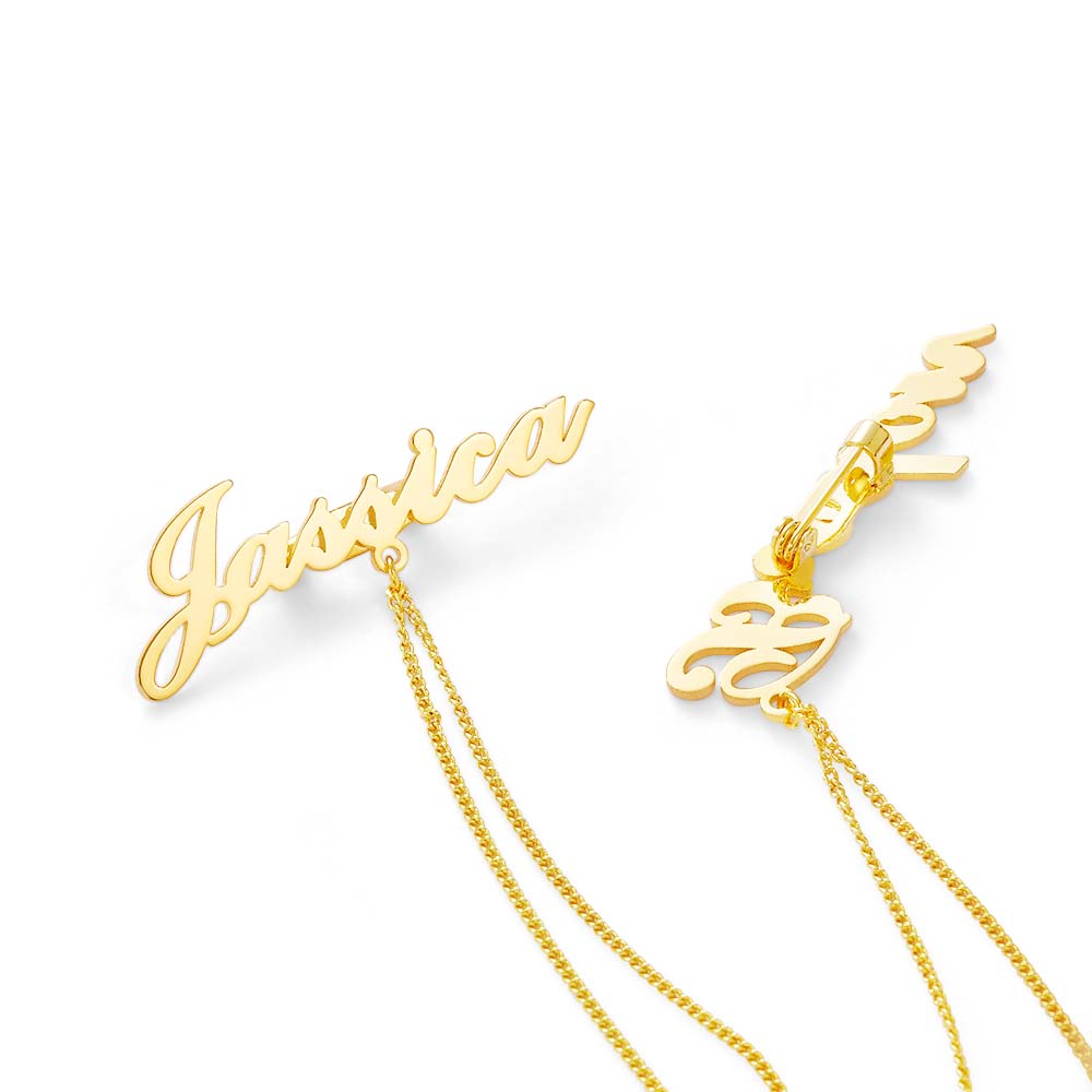Custom Name Brooch Personalized Vintage Lapel Pin Gifts For Couples