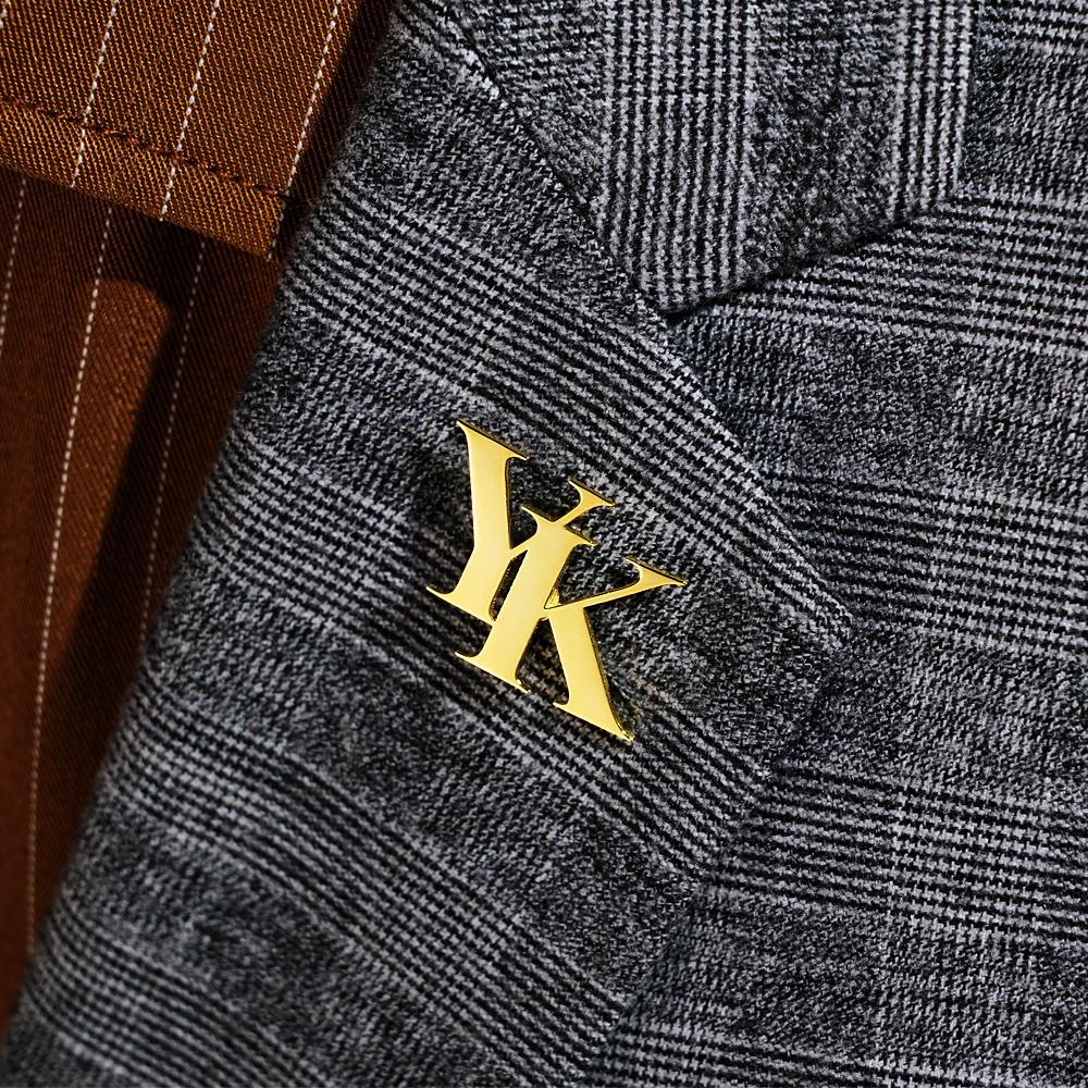 Custom Name Lapel Pin Trendy Tiny Brooch Gift For Man
