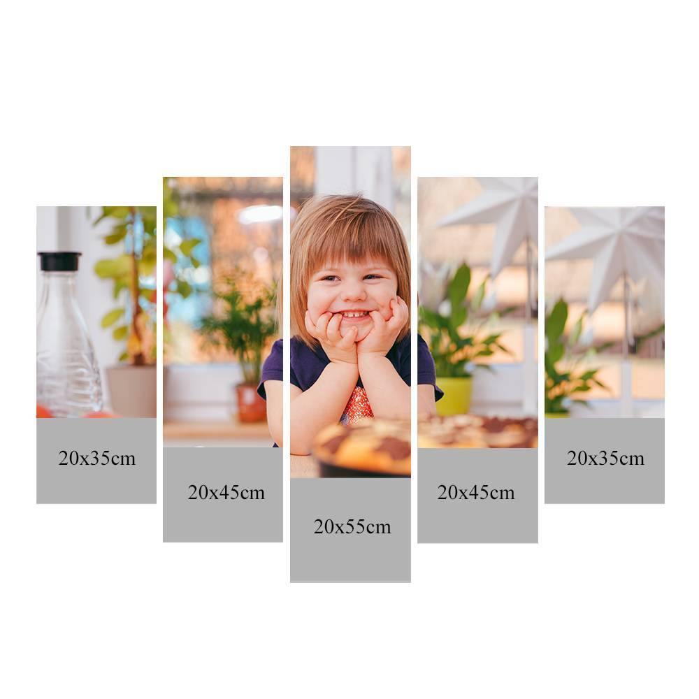Custom Canvas Prints Custom Photo 5pcs Frameless Contemporary Oil Painting for Living Room Wall Art