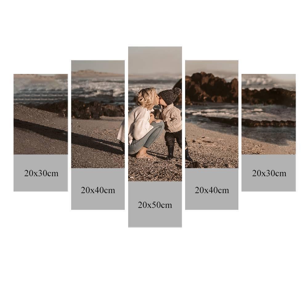 Personalized Painting 5pcs Contemporary Wall Art Frameless