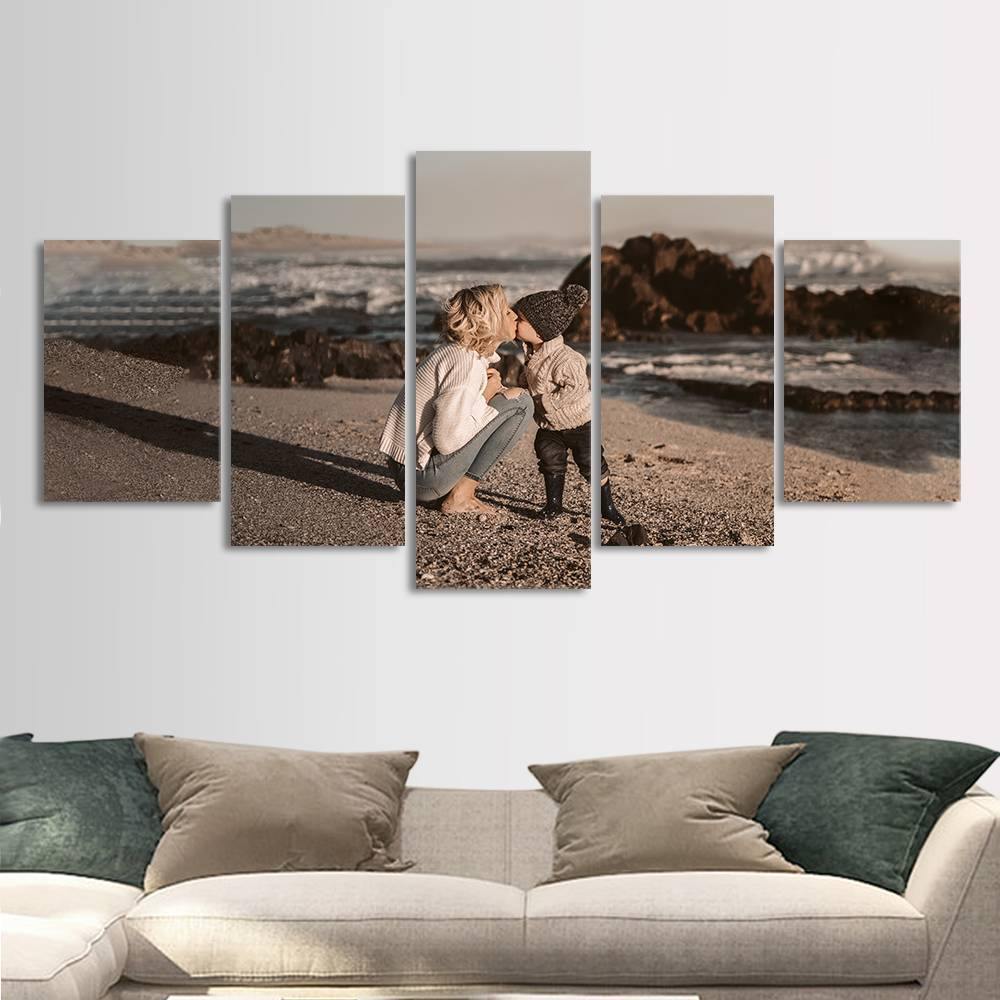 Personalized Painting 5pcs Contemporary Wall Art Frameless