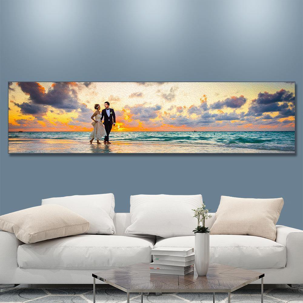 Custom Painting Wall Art 160*40cm Frameless