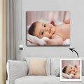 Custom Wall Art Canvas Prints Personalized Photo Custom Oil Painting Gifts with Frame for Boykids 25*20cm