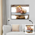 Custom Wall Art Canvas Prints Personalized Photo Custom Oil Painting Gifts with Frame for Cute Child 40*50cm