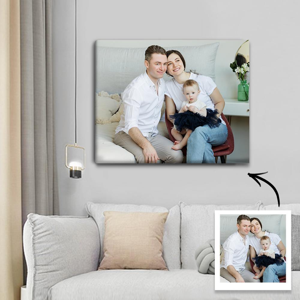 Custom Wall Art Canvas Prints Personalized Photo Custom Oil Painting Gifts with Frame