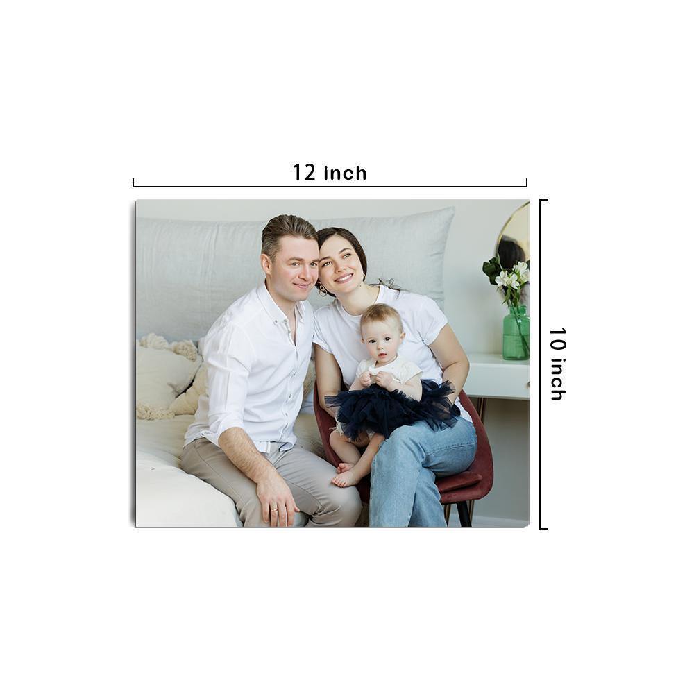 Custom Wall Art Canvas Prints Personalized Photo Custom Oil Painting Gifts with Frame for Married Couple 30*20cm