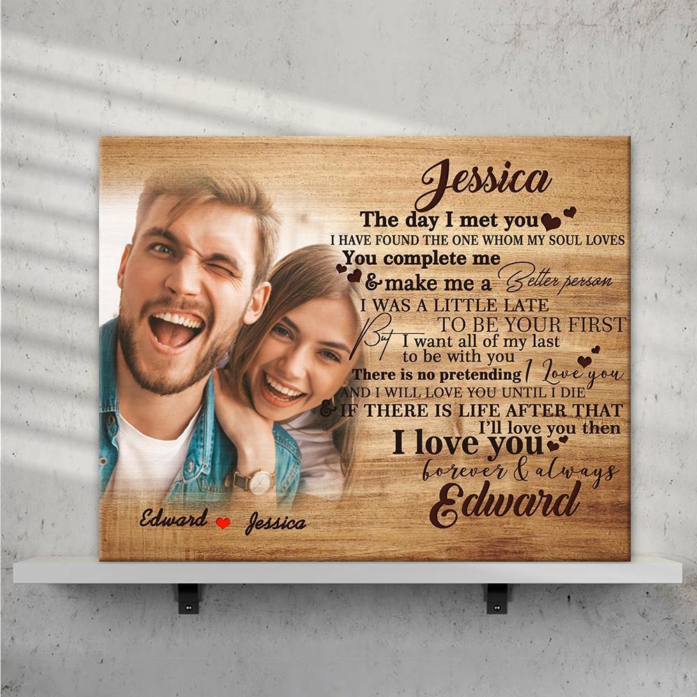 Custom Photo Engraved Name Oil Painting Framed Gifts-11.8×17.79inch