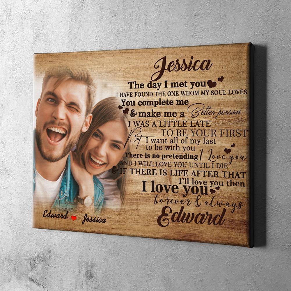 Custom Photo Engraved Name Oil Painting Framed Gifts-11.8×17.79inch