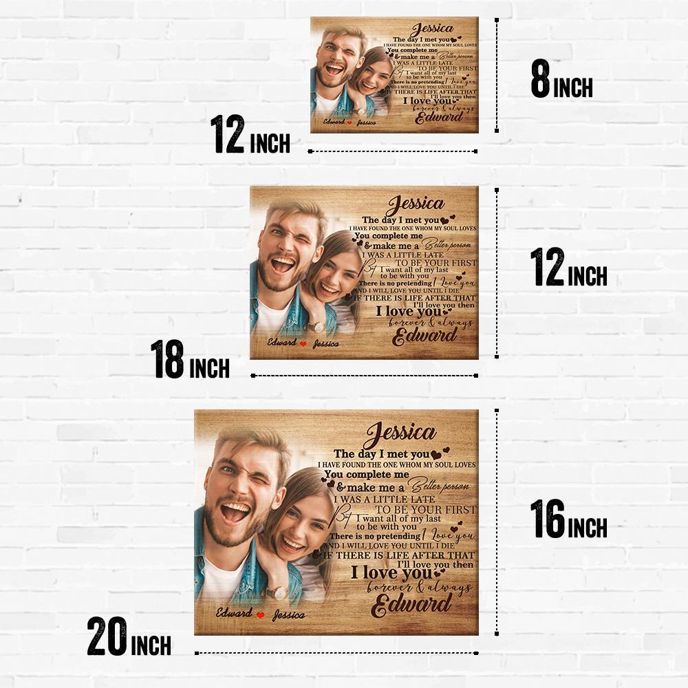 Custom Photo Engraved Name Oil Painting Framed Gifts-11.8×17.79inch