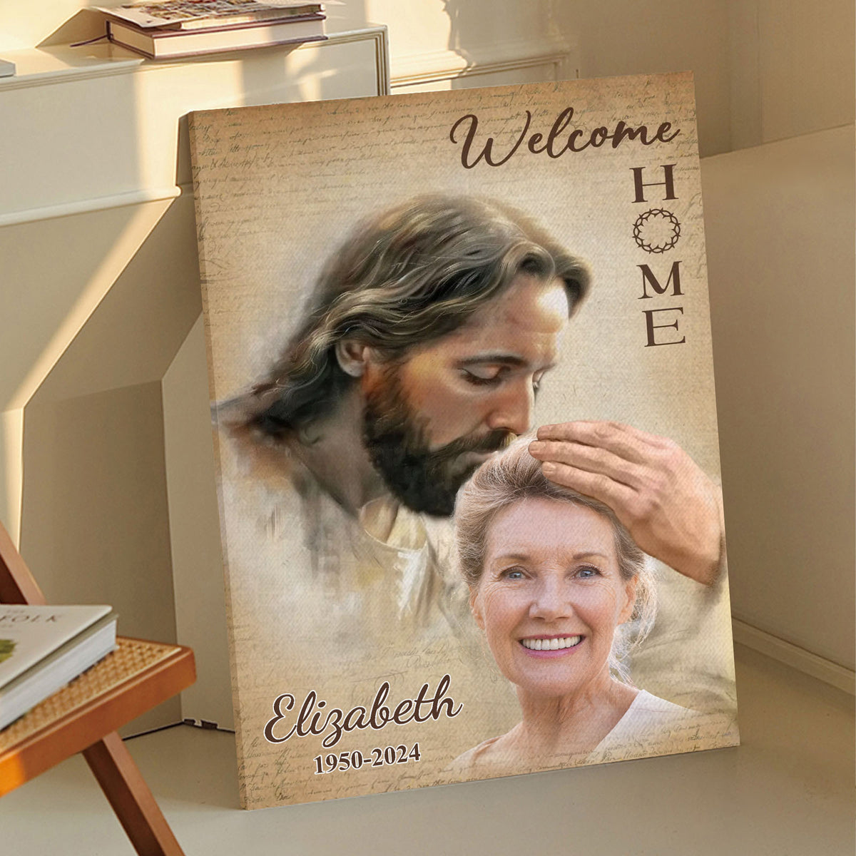 Custom Photo Remembering You With Love Memorial Personalized Custom Vertical Poster Sympathy Gift For Family Members