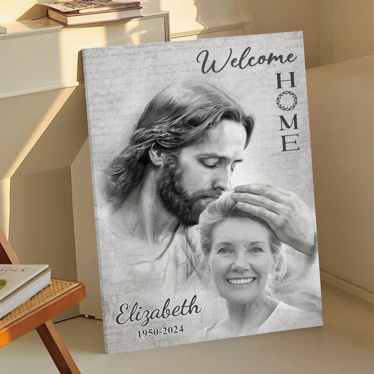 Custom Photo Remembering You With Love Memorial Personalized Custom Vertical Poster Sympathy Gift For Family Members