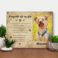 Custom Gift Forever In My Heart Dog Cat Pet Memorial Photo Frame
