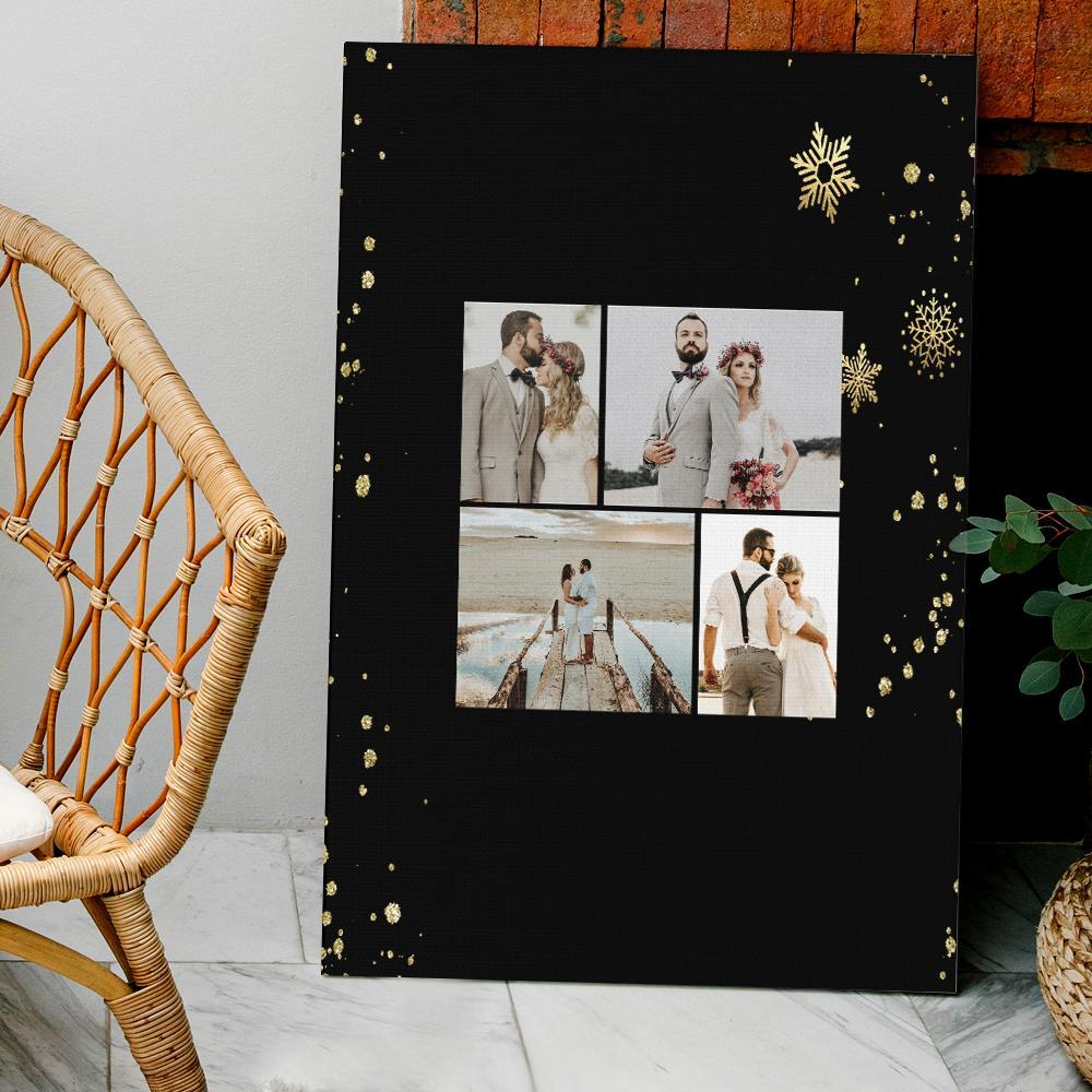 Custom Photo Wall Art Decor Personalized Collage Photo Paint Gift for Dad