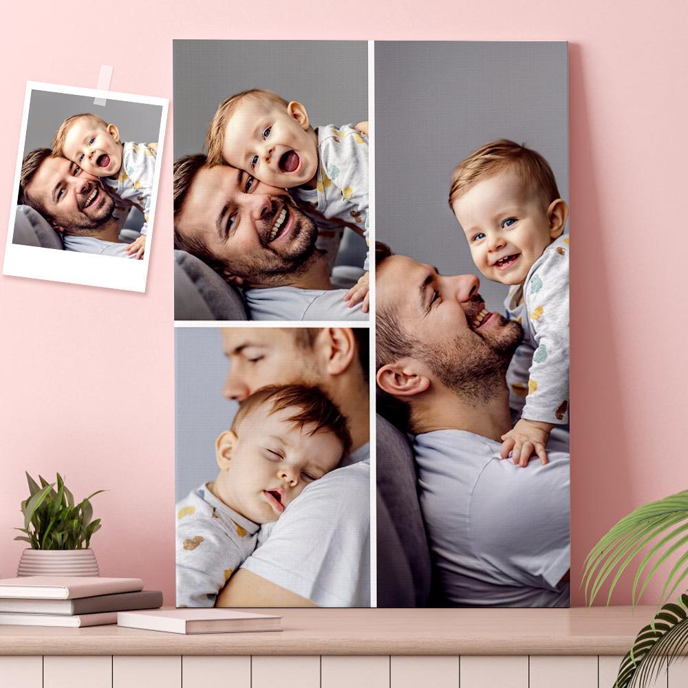 Custom Photo Wall Art Decor Personalized Collage Photo Paint valentine's Gift for Her
