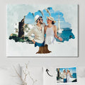 Custom Photo Family Tree Canvas Painting Frameless Gifts for Couple