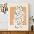 Personalised Dog Canvas Prints Photo And Name Perfect Gift For Pet Lovers