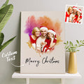 Custom Wall Art Watercolor Photo Aquarelle Oil Painting Frameless Gift For Family Christmas Gift