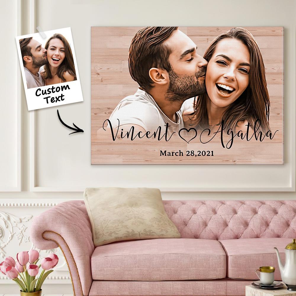 Custom Canvas Prints Wedding Gifts For Couple