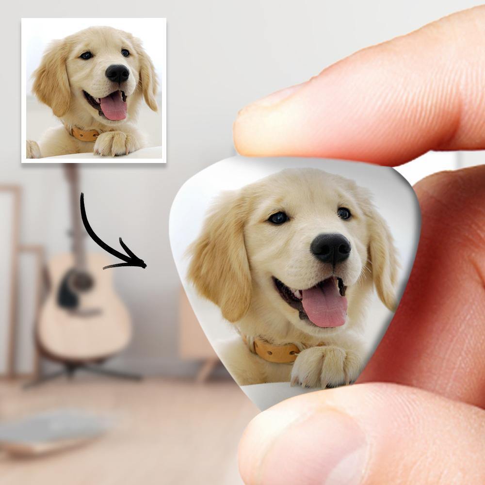 Personalized Guitar Pick with Photo For Pet -12Pcs