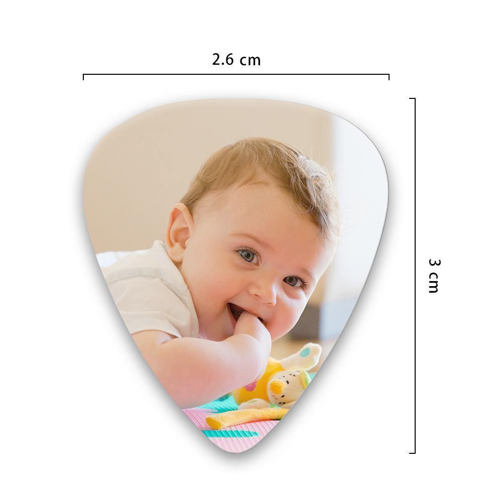 Personalized Guitar Pick with Photo for Baby -12Pcs