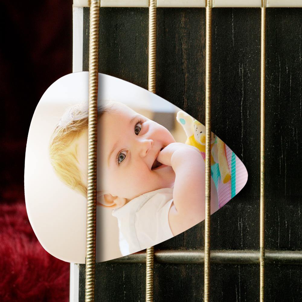 Personalized Guitar Pick with Photo for Baby -12Pcs