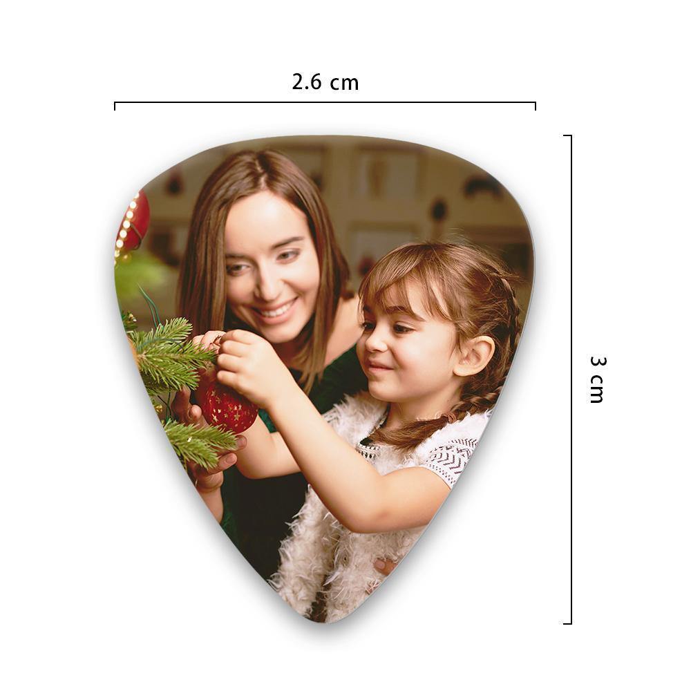 Personalized Guitar Pick with Photo Holiday gift -12Pcs