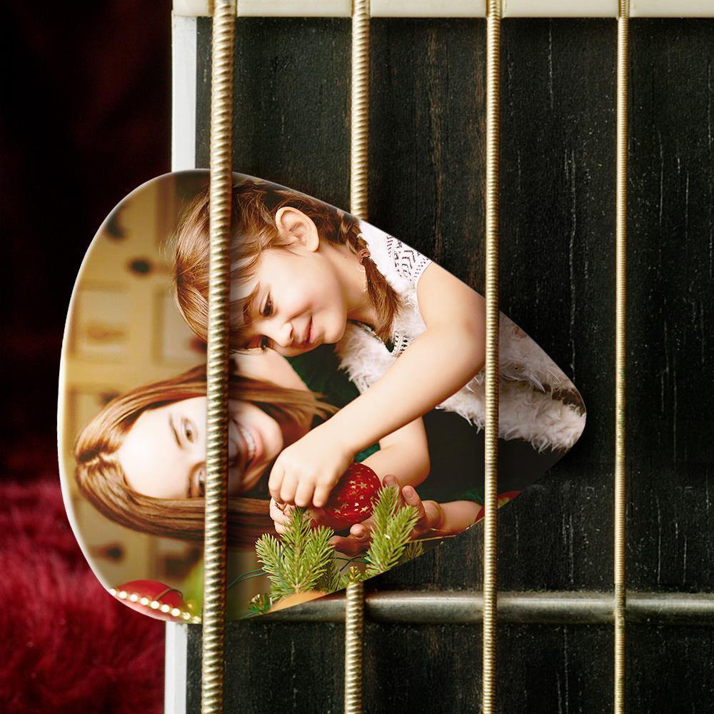 Personalized Guitar Pick with Photo Holiday gift -12Pcs