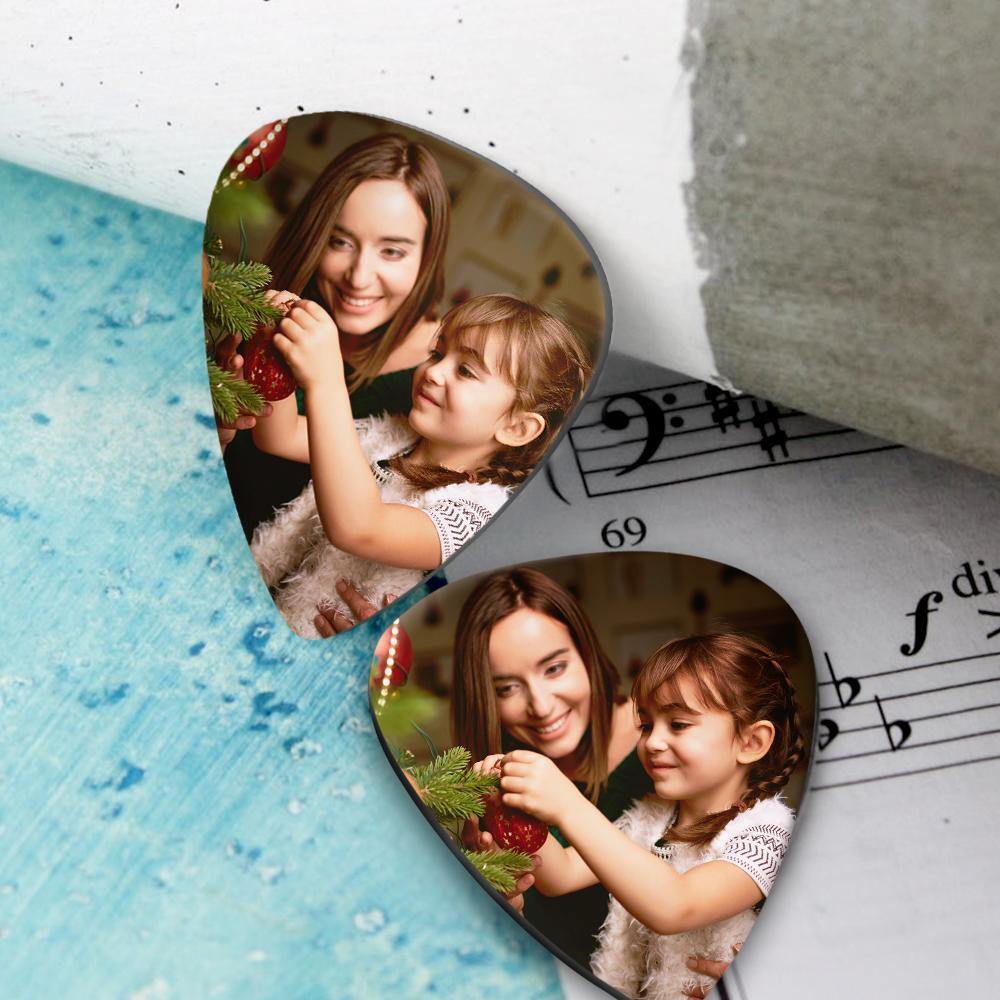 Personalized Guitar Pick with Photo Holiday gift -12Pcs
