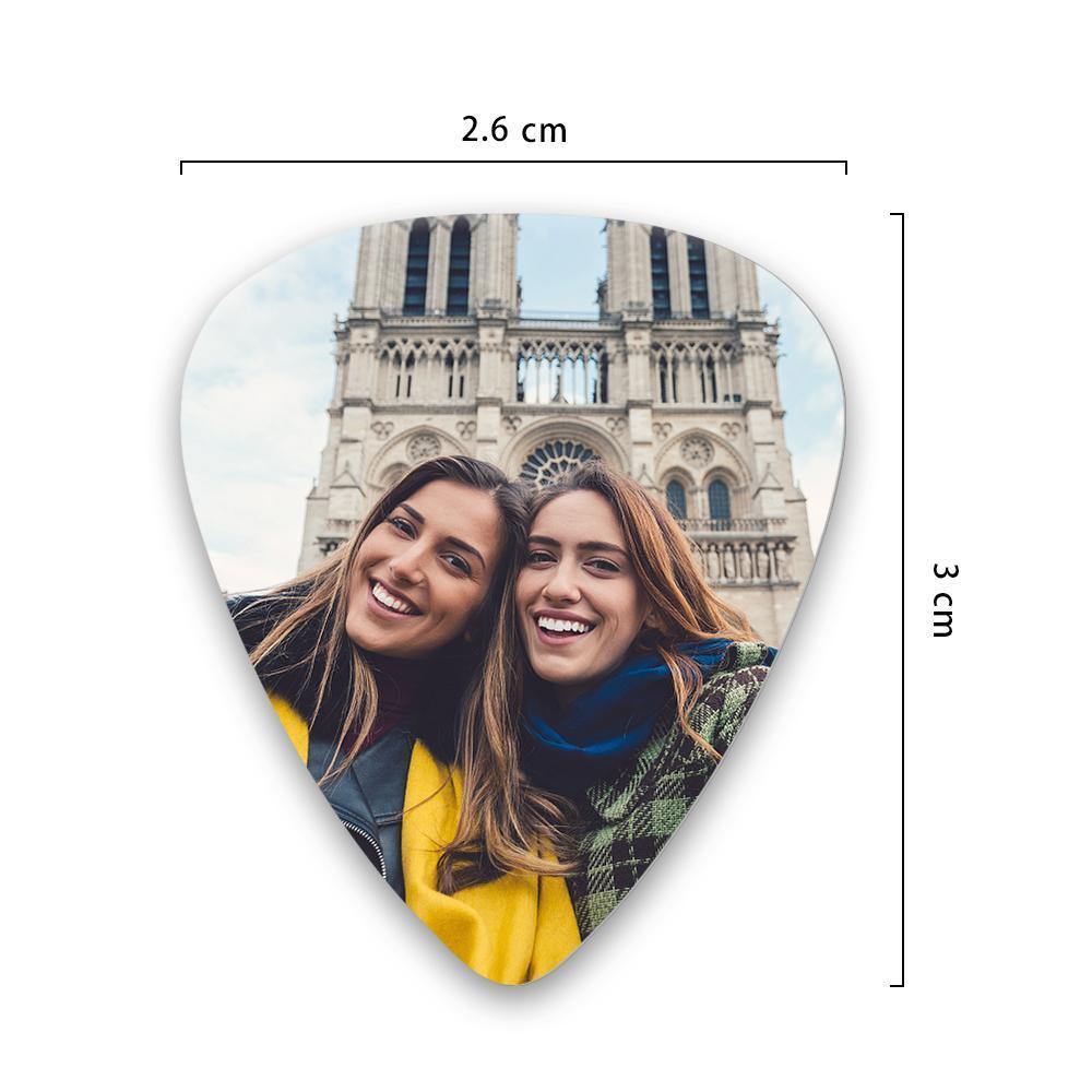 Personalized Guitar Pick with Photo Birthday Present -12Pcs
